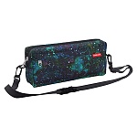 Сумка поясная " Erich Krause " 22*12*5см Emerald Stardust, 2 отделения, отстегивающийся ремень, бирюзовая