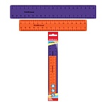 Набор чертежный МАЛЫЙ 2 предмета: линейки 15см, 20см, пластик цветной, пакет, европодвес, Caribbean Sunset, " Erich Krause "