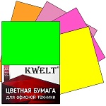 Бумага " KWELT " неон А4 80г/м2 100л микс 5цв по 20л