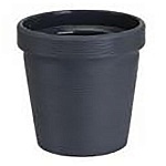 Кашпо " Миленд " Терра, 3,57л, Антрацит, h=18,7, d=19, пластик
