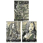 Скетчбук, крафт-бумага 80г/м2, А5, 80л, на резинке, без линовки, обложка - крафт-картон, сшивка, скругленные углы, перфорация последних 8 листов, в термоусадочной пленке, " Bruno Visconti " Микс, 3 дизайна