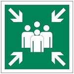 Наклейка-указатель " Миленд " 9-86 Пункт сбора 200*200мм