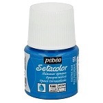 Краска по ткани " Pebeo " Setacolor мерцающая 45мл электрический синий