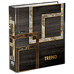 Папка-регистратор А4 " Expert Complete " Дерево и камень (Wood&Stone) Trend сборная 75мм венге, глянцевый ламинированный картон
