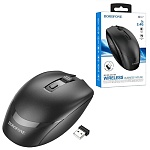 Мышь " Borofone " BG7 беспроводная оптическая, 4 кнопки, чёрный, 1000/1200/1600 DPI, USB (батарейки в комплект не входят)