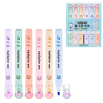 Набор текстовыделителей 6цв, 1-3мм, Pastel " Basir " пластиковая упаковка