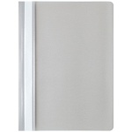 Папка скоросшив. пласт. А4 прозр. верх. серый, 0.13/0.15