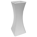 Ваза керамическая " KWELT " Изгиб, белая, 7*23*7см