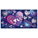 Конверт для денег " Мир открыток " 2-17 Love. Яркие сердца, 165*85мм, фольга