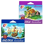 Мелки восковые " Луч " Фантазия 12цв круглые на масляной основе