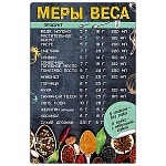 Магнит виниловый " Хорошо " 616 Рецепты- Меры весов, 145*95мм