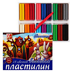Пластилин " Луч " Фантазия 18цв 315г восковой, мягкий, со стеком, картонная упаковка