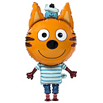 Шар фольгированный фигурный " Браво " 39"/99см Коржик, Три кота