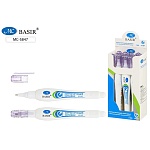 Корректирующая ручка " Basir " 7мл, металлический наконечник, на спиртовой основе, картонная упаковка