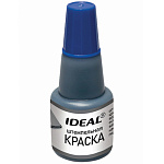 Краска штемпельная " Ideal " 24мл синяя, водная основа