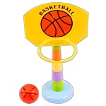 Кольцо баскетбольное " Toys " в наборе: кольцо 22*11см, мяч d=4см, пакет, европодвес