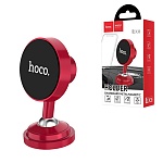 Держатель для смартфонов автомобильный " Hoco " CA36 Plus красный, магнитный, металл, торпедо, шарнир