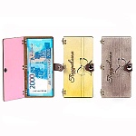 Конверт для денег деревянный (купюрница) " Поздравляем " Бант на кнопке, 165*100*9мм