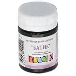 Акрил шелк/батик " Decola " 50мл черная