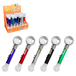 Лазерная указка-игрушка " Бабочка " 13*3,3см, с лупой, ассорти, световые эффекты, картонный дисплей, 17*13*12,5см