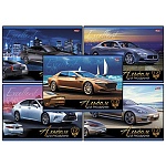 Альбом А4 12л " Hatber " Автостиль (ассорти), на скобе, обложка- мелованный картон, блок- офсет 100г/м2, 1 дизайн в спайке, 5 дизайнов в коробке