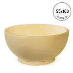 Деревянная заготовка из липы " Мастерская РуТвор " Миска с ножкой, h=55мм d=100мм