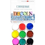 Краски акриловые художественные " Decola "  9цв по 20мл глянцевые