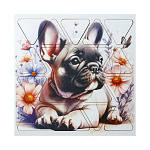 Пазлы деревянные " Задира " 20элементов Французский бульдог, деревянная рамка 20*20*0,5см, термоусадочная пленка