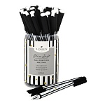 Ручка шариковая " Lorex " B&W.Straps slim soft синяя 0,5мм, толщина письма 0,25мм, игольчатый пишущий узел, чернила на масляной основе, металлический наконечник, покрытие soft-touch, цветной корпус, пластиковый тубус