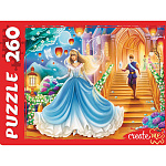 Пазлы " Рыжий кот " 260элементов Золушка после бала 34*24см, картонная упаковка 25,6*18*4,2см