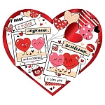 Открытка " Мир открыток " 2-01 У меня с тобой мурашки, целовашки, 297*159мм, фольга золотая, рельеф, текст