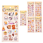 Наклейки детские " Mazari " А5 Котики, 10*22см, 3D, 6 дизайнов, пластик, пакет, европодвес