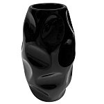 Ваза керамическая " KWELT " The crater, черная, 8*21*8см