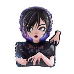 Шар фольгированный фигурный 33"/58*84см Мрачная девочка танцующая