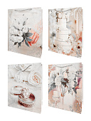 Пакет бумажный " KWELT " 26*32*10см Wedding, ассорти (без возможности выбора дизайна), ламинированный, блестки