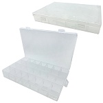 Контейнер пластиковый (таблетница), 28 секций, 27,5*17,5*4см, 27 разделителей " KWELT " пакет