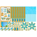 Набор для праздника " Миленд " 11-01 День Рождения! Гроза морей, сценарий-1шт, ромашка-2шт, плакат-1шт, диплом-1шт, монеты-64шт, фанты-8шт, медали-6шт