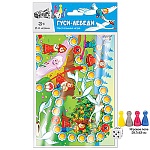 Игра ходилка " Русский стиль " Гуси-лебеди: игровое поле 30*42см, 4 фишки, правила игры, 3+, пакет, европодвес