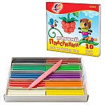 Пластилин " Луч " Кроха 10цв 165г мягкий восковой, со стеком, картонная упаковка