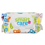 Салфетки влажные 120шт " Smart Care " антибактериальные, клапан, пластиковая крышка