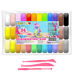 Воздушный пластилин " KWELT " 36цв, 270гр, инструменты для лепки, полиэтиленовая упаковка