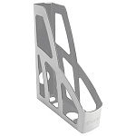 Лоток для бумаг вертикальный пластиковый 75мм " Стамм " Лидер, серый