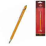 Карандаш цанговый механический " Koh-I-Noor " Versatil 2мм, желтый корпус, металлический клип, блистер