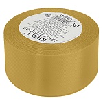 Лента атласная " KWELT " 50мм*22,85м золото