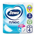 Полотенца бумажные " Zewa " 2-х слойные 4шт белые