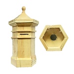 Деревянная заготовка для росписи Башня-копилка 25*13**13см