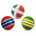 Мяч резиновый d=12,5см Классика, ассорти (без возможности выбора дизайна) накачанный