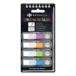 Закладки самоклеящиеся " Феникс " Стрелка 12*45мм, 4цв*25л пластик, диспенсер, мелованная подложка, европодвес, пакет