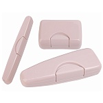 Дорожный набор " Миленд " Трио Бежево-розовый в наборе: мыльница 8,5*5*3см, футляр для зубной щетки 19,5*2*2см, футляр для бритвы 15*4*1,5см, пластиковый
