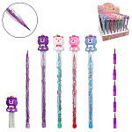 Карандаш сегментный " KWELT " Bear 1,5мм, HB, колпачок со съемной резиновой фигуркой ассорти, шоубокс